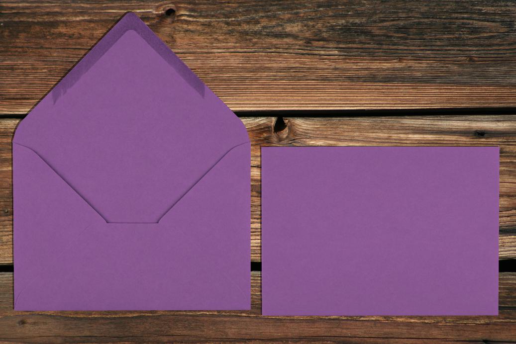 Briefhüllen 120x180 mm Nassklebend Violett 120 g/qm